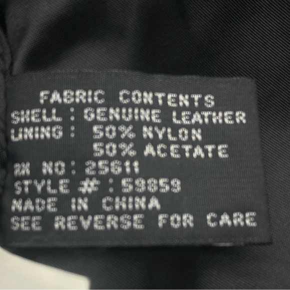 Underground Black Textured Leather Jacket Women’s LG Pockets Zip Closure CLASSIC - Picture 13 of 16